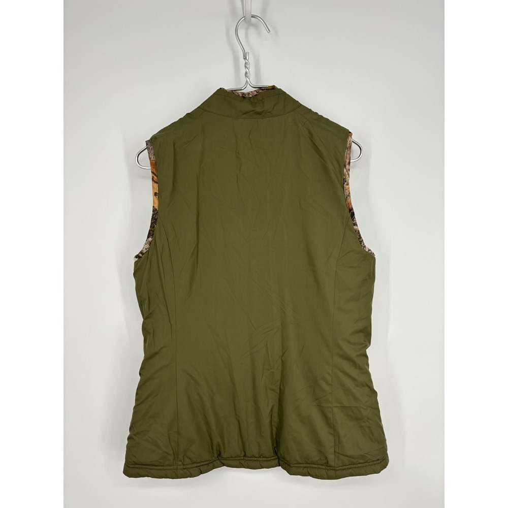 SHE Vest Womens S Green Camo Reversible Puffer Quilted Camouflage - Picture 9 of 12